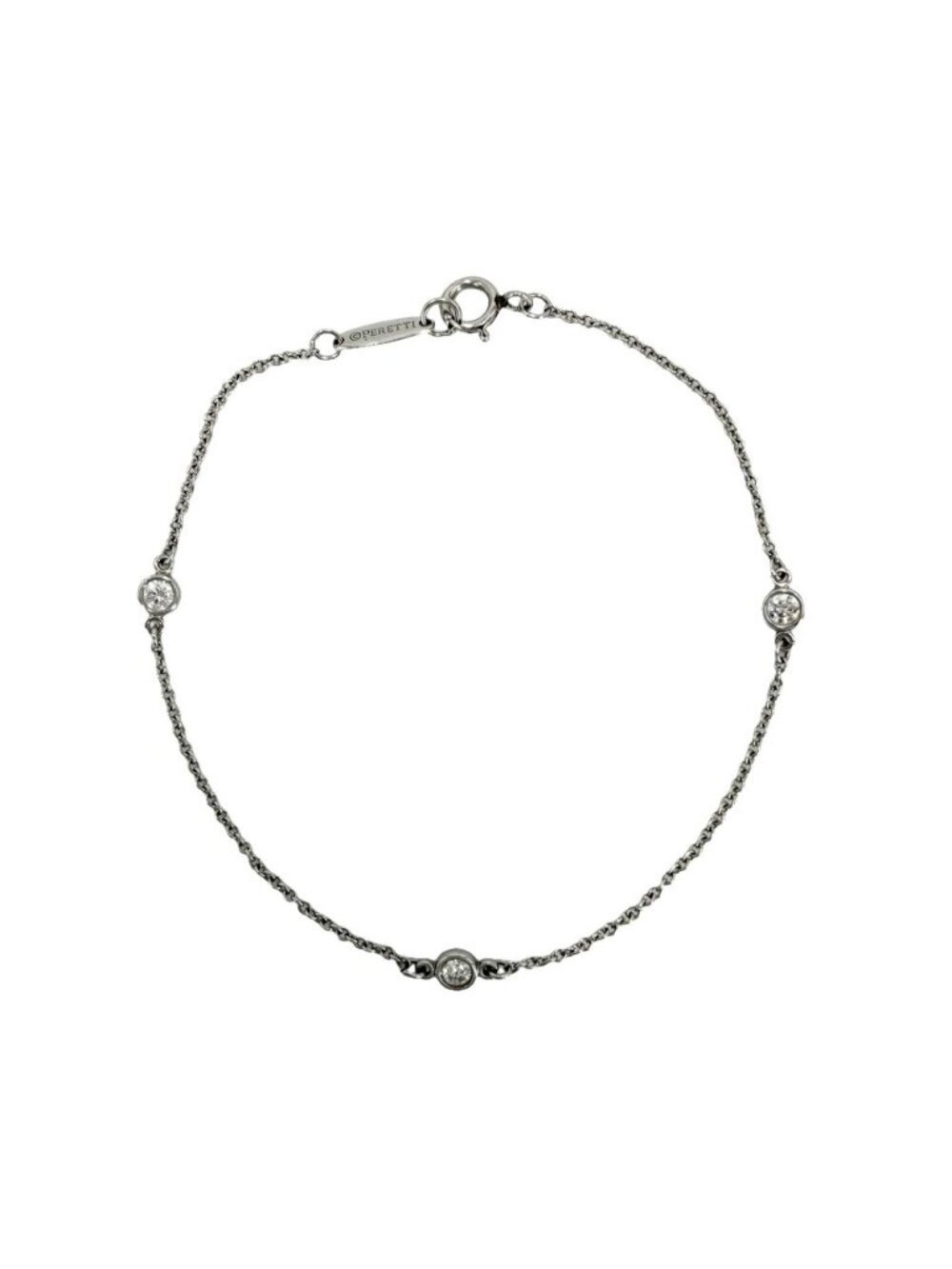Tiffany & Co Bracelet Elsa Peretti by the Yard Diamond Platinum